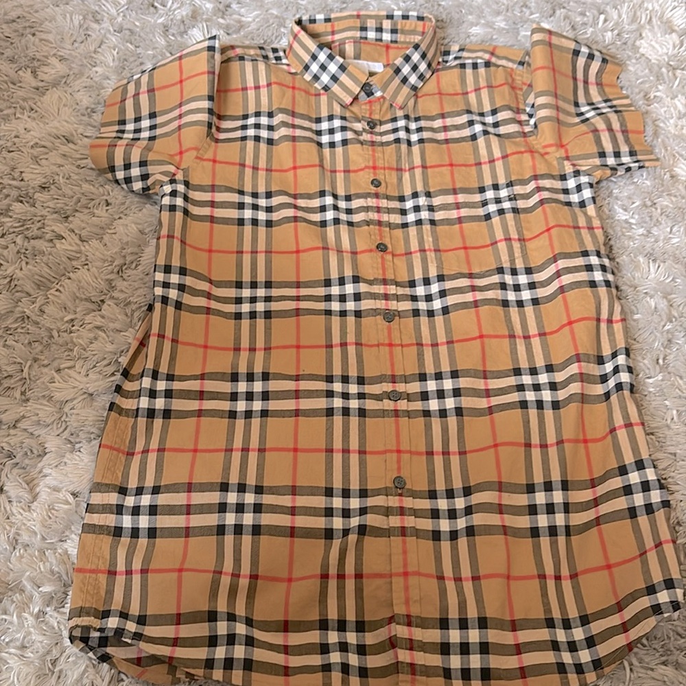 Burberry shirt size 14Y